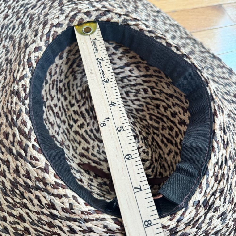 Brooklyn Hat Company Raffia Oversized Floppy Wide Brim Sun Hat One size - Picture 6 of 8